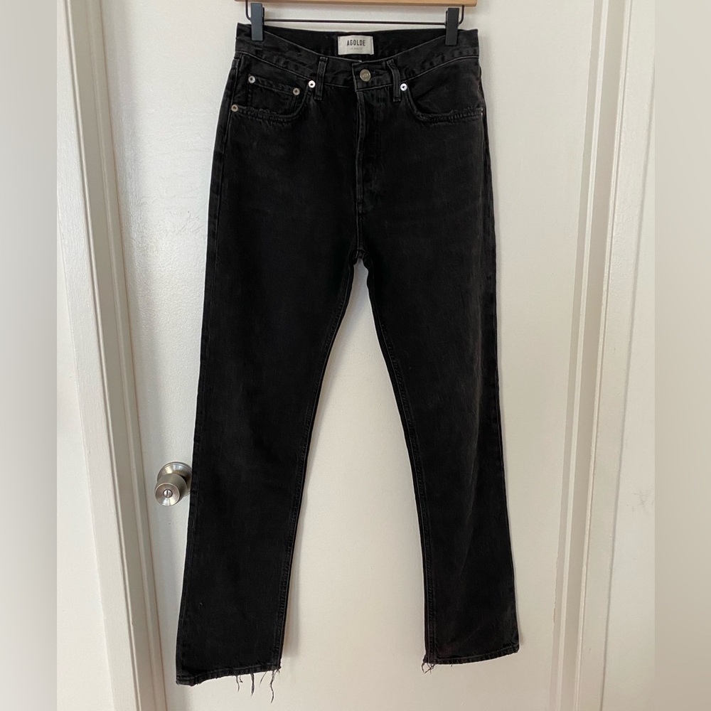 Agolde Lana Mid Rise Straight Jeans in Conduct, Size 25, NWOT